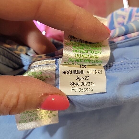 Lilly Pulitzer Luxletic Taye Skirt Boca Blue Sea What I Sea M Pickleball Tennis - Picture 8 of 9